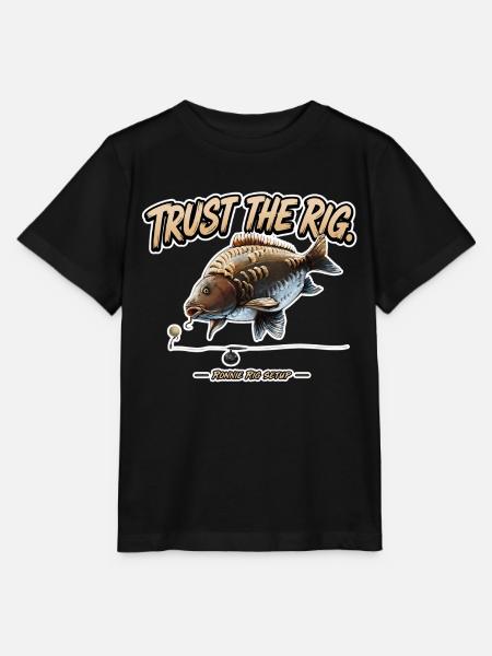 Trust The Rig Karpfenfischen Ronnie Rig - Stanley/Stella Kinder T-Shirt MINI CREATOR - Schwarz