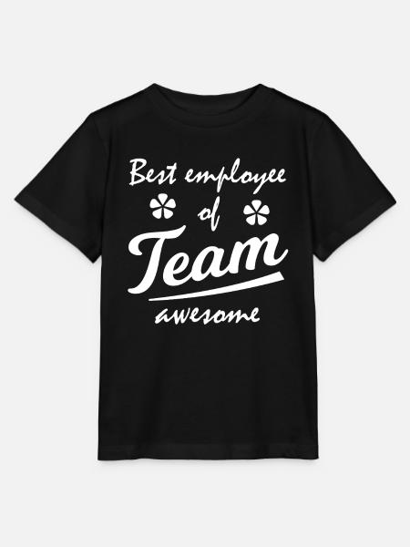 Best Employee Team Awesome - Stanley/Stella Kinder T-Shirt MINI CREATOR - Schwarz