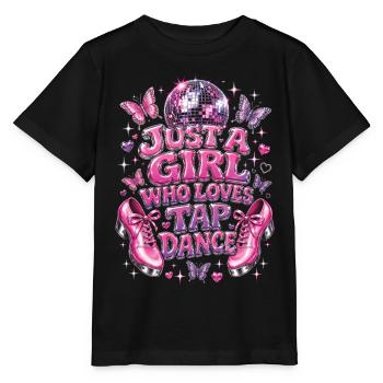 Fille qui aime les claquettes Danseuse de claquettes - T-shirt bio MINI CREATOR Stanley/Stella Enfant - noir - Devant - Mikhail (115cm)