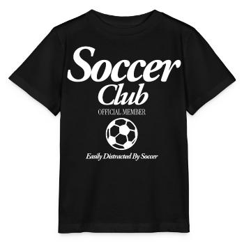Soccer Club - T-shirt bio MINI CREATOR Stanley/Stella Enfant - noir - Devant - Mikhail (115cm)