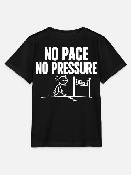 No Pace No Pressure - Stanley/Stella Kinder T-Shirt MINI CREATOR - Schwarz