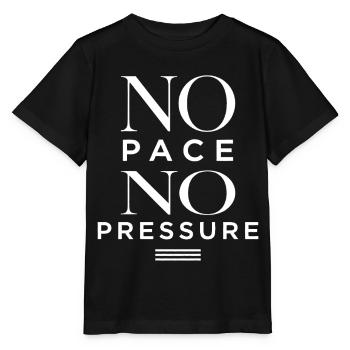 No Pace No Pressure - Stanley/Stella MINI CREATOR Kids’ T-Shirt - black - Front - Mikhail (115cm)