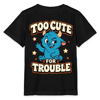 Monstre trop mignon pour les ennuis - T-shirt bio MINI CREATOR Stanley/Stella Enfant - noir - Devant - Mikhail (115cm)