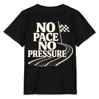 No Pace No Pressure - Stanley/Stella MINI CREATOR Kids’ T-Shirt - black - Front - Mikhail (115cm)