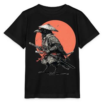 Armure de Samouraï Corbeau - T-shirt bio MINI CREATOR Stanley/Stella Enfant - noir - Devant - Mikhail (115cm)
