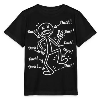 Humor Santé – J'ai pain tout ouch - Stanley/Stella Kinder T-Shirt MINI CREATOR  - Schwarz - Vorne - Mikhail (115cm)