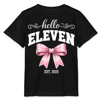 Hello Eleven Est. 2015 – Geburtstagskind - Stanley/Stella Kinder T-Shirt MINI CREATOR  - Schwarz - Vorne - Mikhail (115cm)
