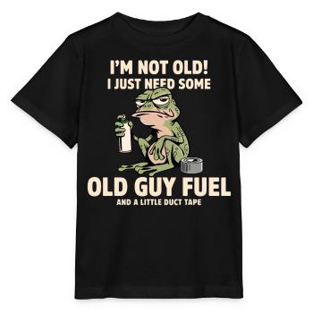 T du ruban adhésif de carburant Frog - T-shirt bio MINI CREATOR Stanley/Stella Enfant - noir - Devant - Mikhail (115cm)