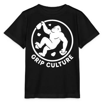 Grip Culture Gorilla: Minimalist Boulder Logo - Stanley/Stella MINI CREATOR Kids’ T-Shirt - black - Front - Mikhail (115cm)