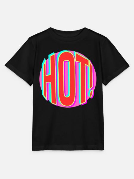 Neon Hot Retro Schriftzug - Stanley/Stella Kinder T-Shirt MINI CREATOR - Schwarz