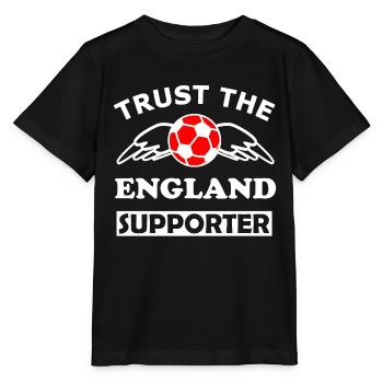 England Fansupporter Wingball - Stanley/Stella MINI CREATOR Kids’ T-Shirt - black - Front - Mikhail (115cm)