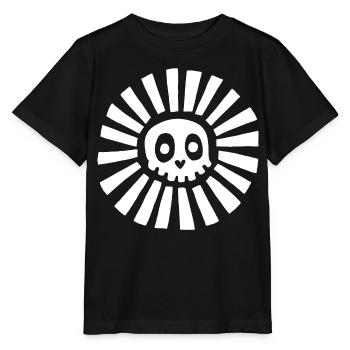 White Sunny Skull - Stanley/Stella MINI CREATOR Kids’ T-Shirt - black - Front - Mikhail (115cm)