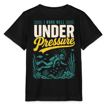Diver Under Pressure Shirt - Stanley/Stella MINI CREATOR Kids’ T-Shirt - black - Front - Mikhail (115cm)