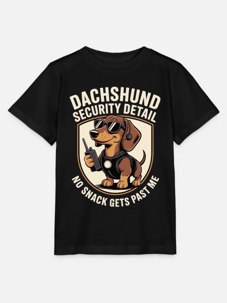 Dackel Snackwache - Stanley/Stella Kinder T-Shirt MINI CREATOR  - Schwarz