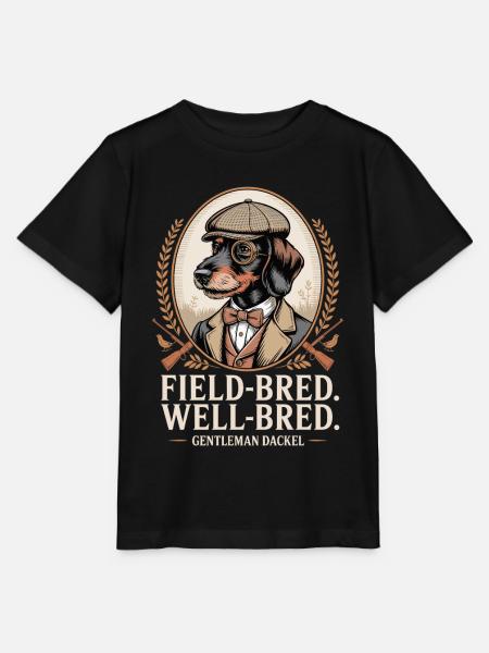Gentleman Dackel - Stanley/Stella Kinder T-Shirt MINI CREATOR - Schwarz