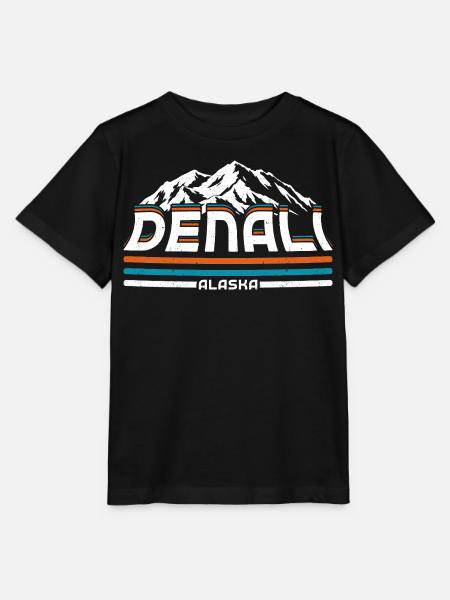 Alaska Denalis Nationalpark - Stanley/Stella Kinder T-Shirt MINI CREATOR - Schwarz