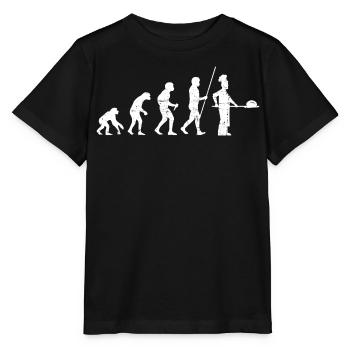 Bäcker Evolution Distressed Look - Stanley/Stella Kinder T-Shirt MINI CREATOR  - Schwarz - Vorne - Mikhail (115cm)