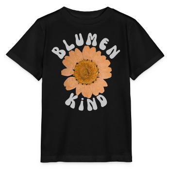 Flower Child - Stanley/Stella MINI CREATOR Kids’ T-Shirt - black - Front - Mikhail (115cm)