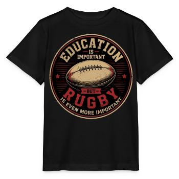 Rugby, Rugby Sport, Rugby Humor - Stanley/Stella MINI CREATOR Kids’ T-Shirt - black - Front - Mikhail (115cm)