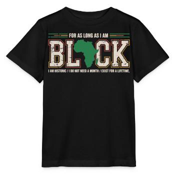 Fierté Afro Black History Month Vintage - T-shirt bio MINI CREATOR Stanley/Stella Enfant - noir - Devant - Mikhail (115cm)