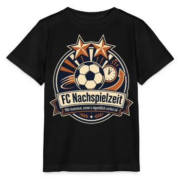 FC Nachspielzeit - Stanley/Stella Kinder T-Shirt MINI CREATOR  - Schwarz - Vorne - Mikhail (115cm)