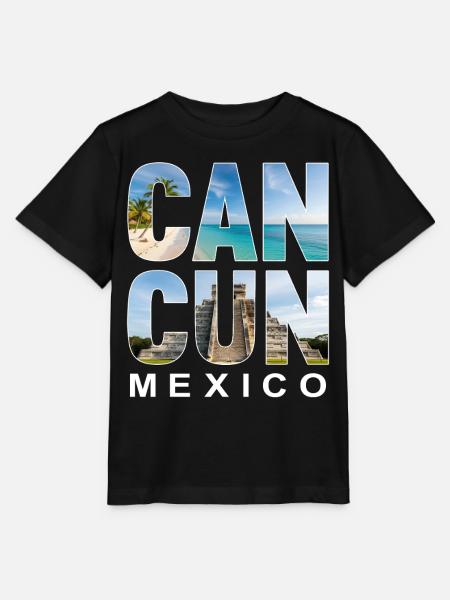Cancun Mexico - Stanley/Stella Kinder T-Shirt MINI CREATOR - Schwarz