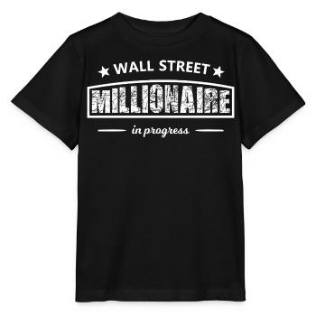 Wall Street Millionaire – in progress - Stanley/Stella Kinder T-Shirt MINI CREATOR  - Schwarz - Vorne - Mikhail (115cm)