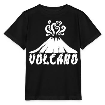 Volcan blanc - T-shirt bio MINI CREATOR Stanley/Stella Enfant - noir - Devant - Mikhail (115cm)