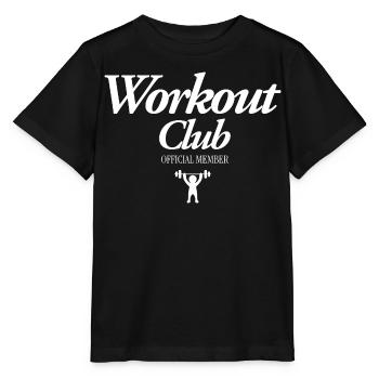 Workout Club - Stanley/Stella Kinder T-Shirt MINI CREATOR  - Schwarz - Vorne - Mikhail (115cm)