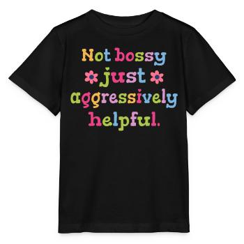 Ce n’est pas déterminant, juste de l’humour utile - T-shirt bio MINI CREATOR Stanley/Stella Enfant - noir - Devant - Mikhail (115cm)