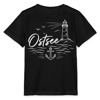 Ostsee - Stanley/Stella Kinder T-Shirt MINI CREATOR  - Schwarz - Vorne - Mikhail (115cm)