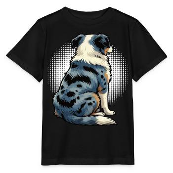 Berger australien Aussie Aussie Propriétaires Aussies - T-shirt bio MINI CREATOR Stanley/Stella Enfant - noir - Devant - Mikhail (115cm)