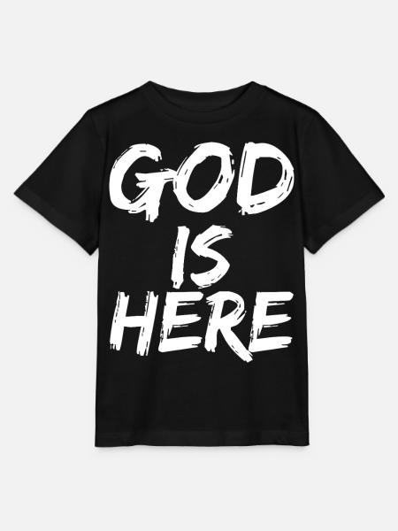 god is here - Stanley/Stella Kinder T-Shirt MINI CREATOR  - Schwarz