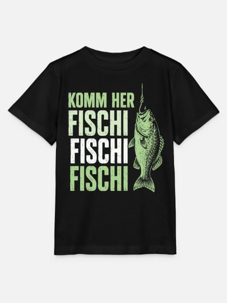 Angeln Angler Fischer Fisch Lustiges Angler Spruch - Stanley/Stella Kinder T-Shirt MINI CREATOR  - Schwarz