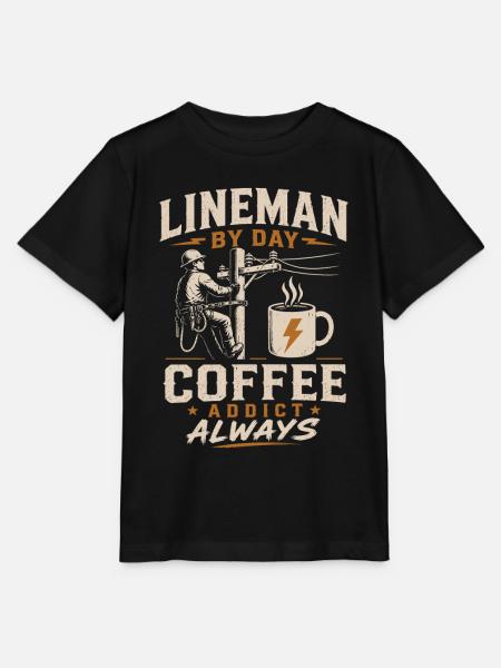 Strom Techniker Kaffee Kabel Arbeit - Stanley/Stella Kinder T-Shirt MINI CREATOR - Schwarz