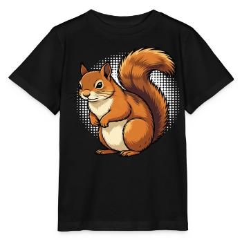 Squirrel Squirrel Squirrel Lover Rodent - Stanley/Stella MINI CREATOR Kids’ T-Shirt - black - Front - Mikhail (115cm)