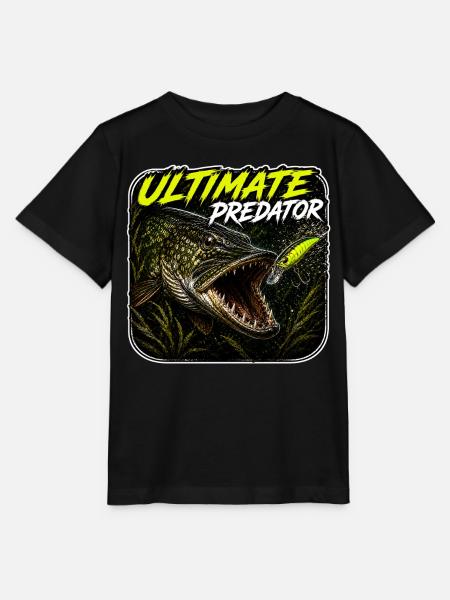 Ultimatives Predator-Hechtfang-Design - Stanley/Stella Kinder T-Shirt MINI CREATOR - Schwarz