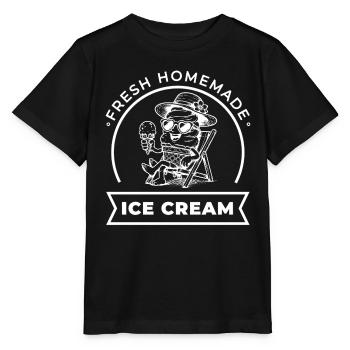 Fresh Homemade im Liegestuhl - Stanley/Stella Kinder T-Shirt MINI CREATOR  - Schwarz - Vorne - Mikhail (115cm)