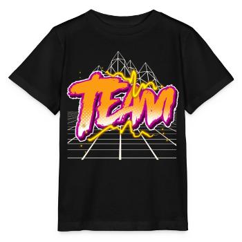 Team - Stanley/Stella Kinder T-Shirt MINI CREATOR  - Schwarz - Vorne - Mikhail (115cm)