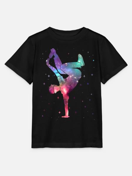 Breakdancing Breakdancer Weltraum Breakdance - Stanley/Stella Kinder T-Shirt MINI CREATOR  - Schwarz