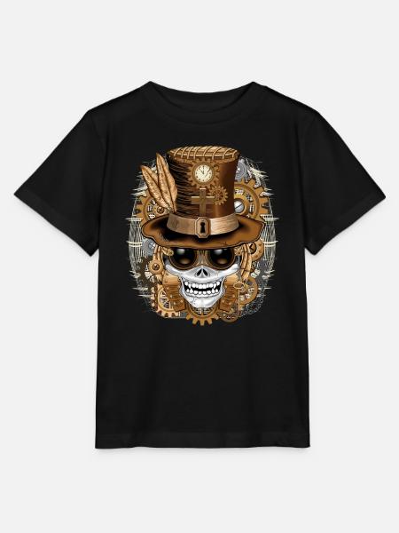 Skull Steampunk Voodoo - Stanley/Stella Kinder T-Shirt MINI CREATOR  - Schwarz