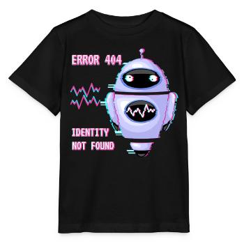 ERROR 404: Identity Not Found - Stanley/Stella MINI CREATOR Kids’ T-Shirt - black - Front - Mikhail (115cm)