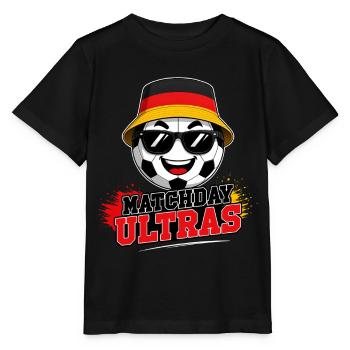 Matchday Ultras Fußball Fan Deutschland - Stanley/Stella Kinder T-Shirt MINI CREATOR  - Schwarz - Vorne - Mikhail (115cm)