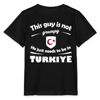 Nicht grimmig in Turkiye Shirt - Stanley/Stella Kinder T-Shirt MINI CREATOR  - Schwarz - Vorne - Mikhail (115cm)