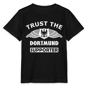 Flügelhelden Fanshirt Dortmund - Stanley/Stella Kinder T-Shirt MINI CREATOR  - Schwarz - Vorne - Mikhail (115cm)