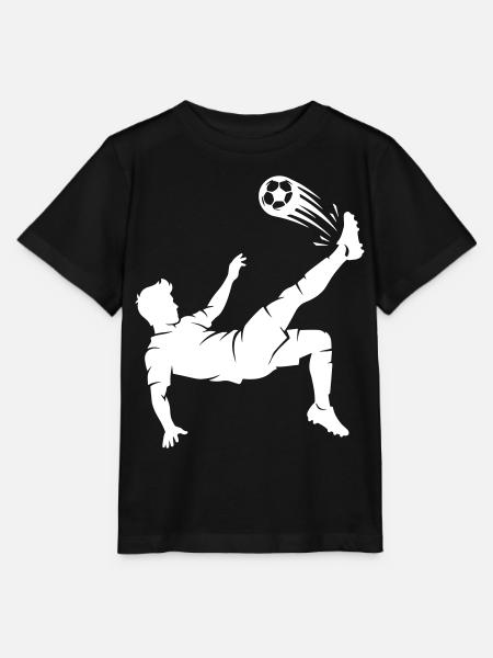 Fallrückzieher Fussball Silhouette - Stanley/Stella Kinder T-Shirt MINI CREATOR  - Schwarz