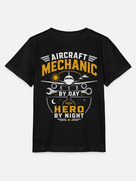 Flugzeugtechniker Luftfahrt Und Wartung - Stanley/Stella Kinder T-Shirt MINI CREATOR  - Schwarz