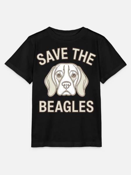 Rettet die Beagles - Stanley/Stella Kinder T-Shirt MINI CREATOR - Schwarz