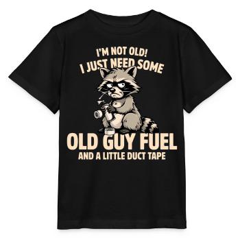 Ruban adhésif ancien de carburant pour ratons laveurs - T-shirt bio MINI CREATOR Stanley/Stella Enfant - noir - Devant - Mikhail (115cm)