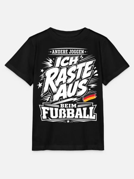 Ich raste beim Fußball aus - Stanley/Stella Kinder T-Shirt MINI CREATOR  - Schwarz